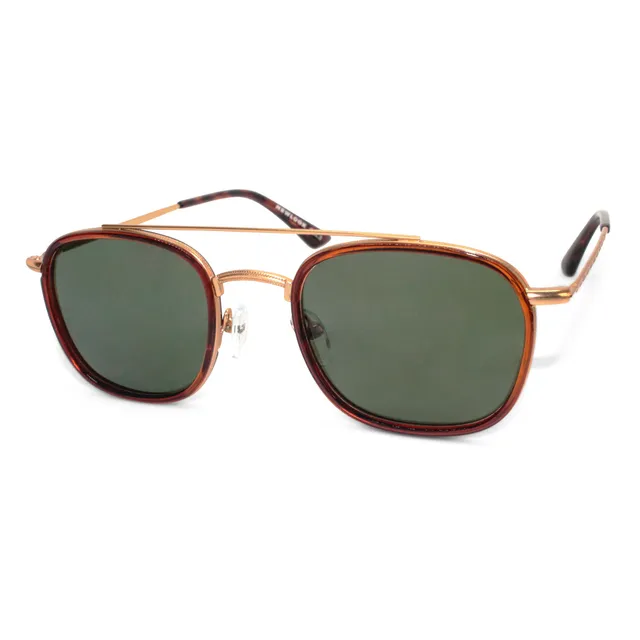 newlook-charlie-ak17092-lunettes-de-soleil-dor-vert image 1