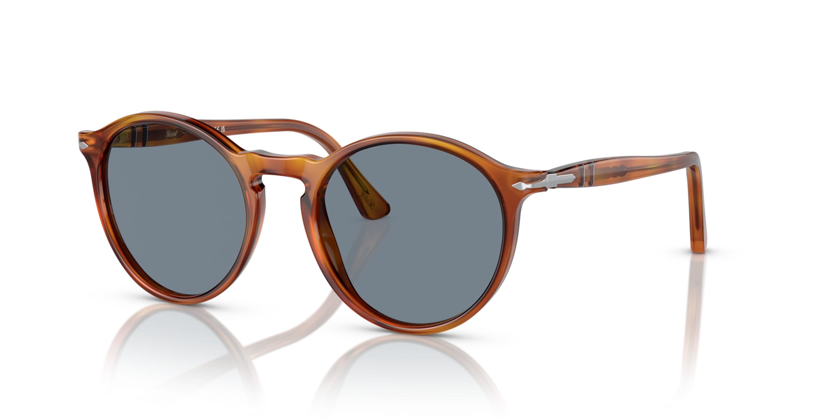 persol-po3285s-lunettes-de-soleil-marron-ac-tate-carr-e image 2