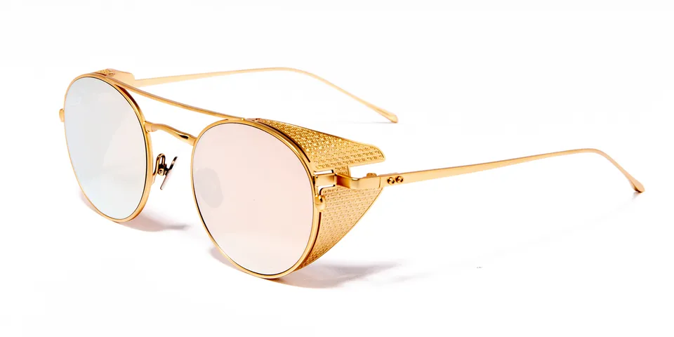 tseegan-brooklyn-lunettes-de-soleil-dor-pilote-m-tal image 1