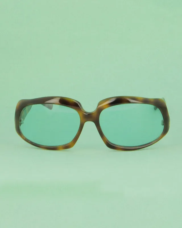 oliver-peoples-6415-lunettes-de-soleil-marron-verres-bleus image 1