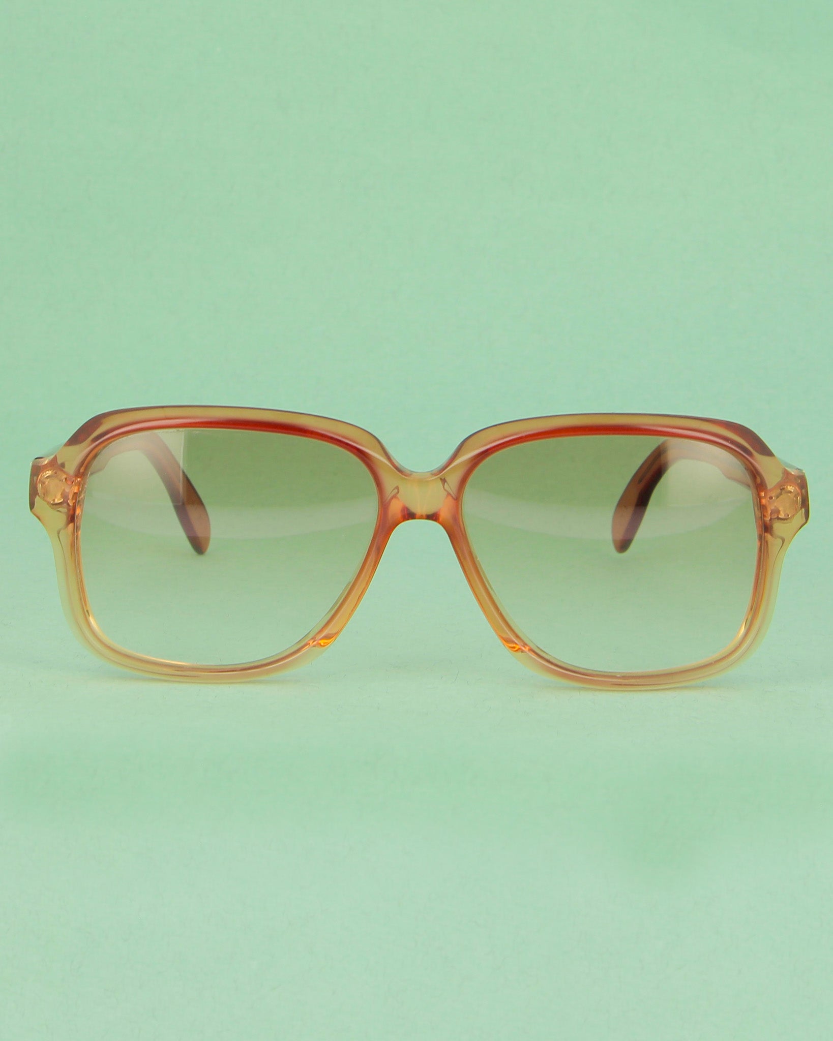 yves-saint-laurent-max-lunettes-rectangulaires-miel-verres-bruns image 1