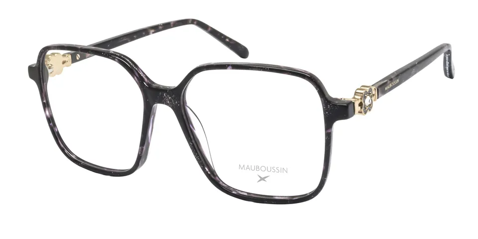 mauboussin-mau2417-lunettes-de-vue-carr-es-noires-oversize-femme image 1