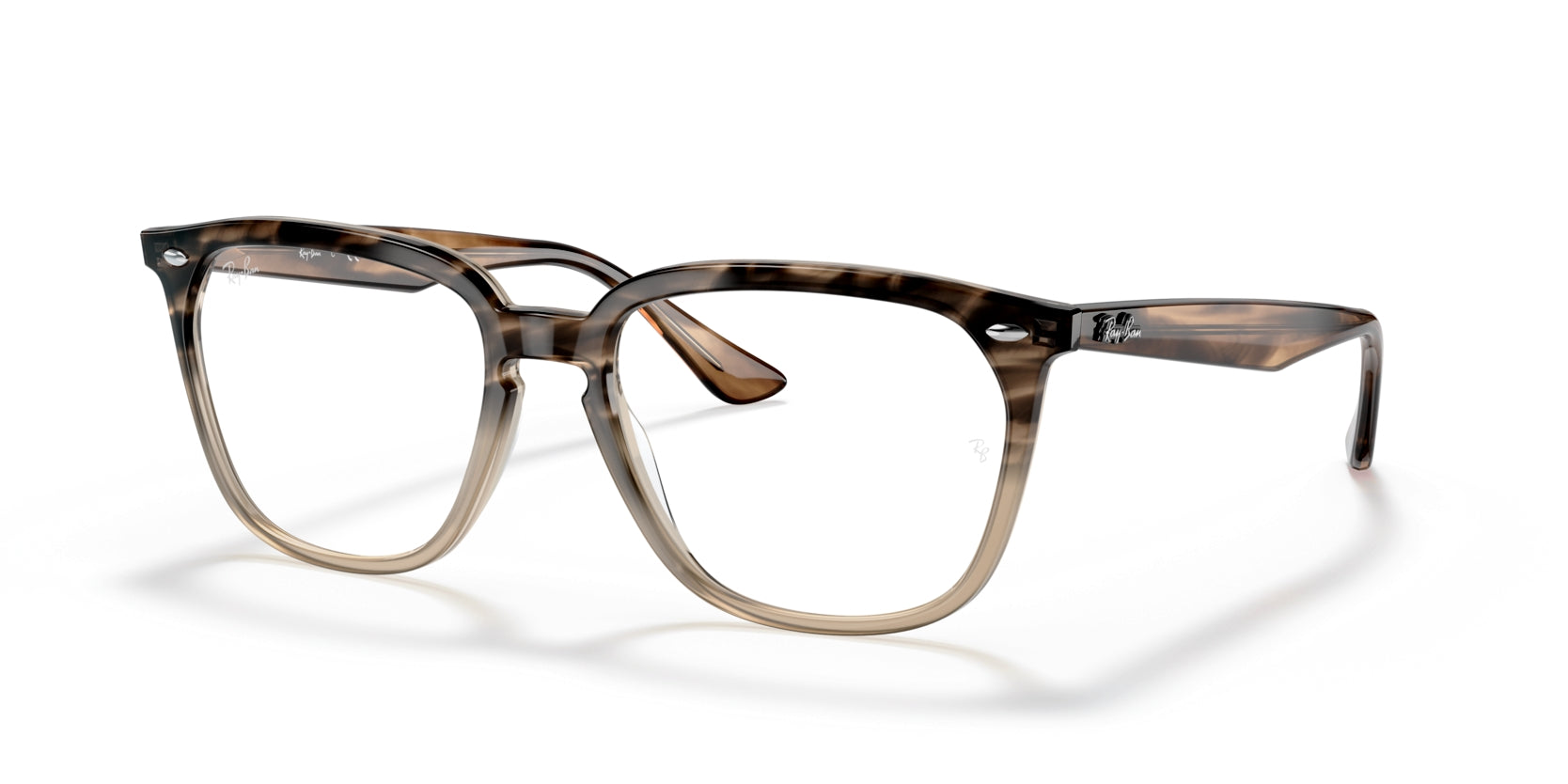 ray-ban-rx4362v-lunettes-de-vue-marron-mixte image 2