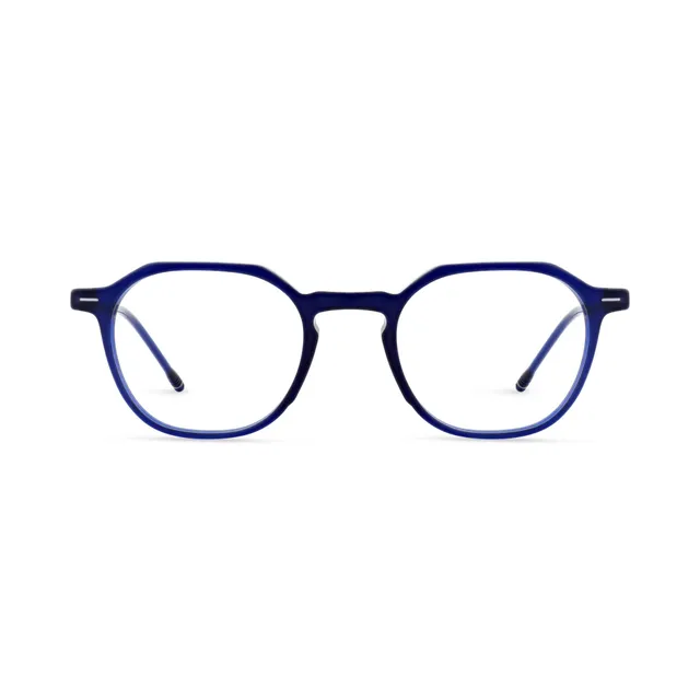 morel-leavitt-4-lunettes-de-vue-carr-es-bleues-ac-tate image 1