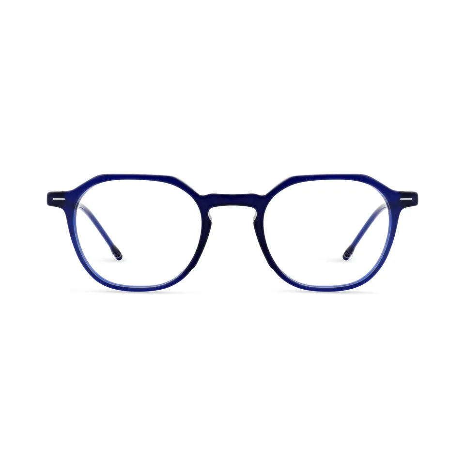 morel-leavitt-4-lunettes-de-vue-carr-es-bleues-ac-tate image 1