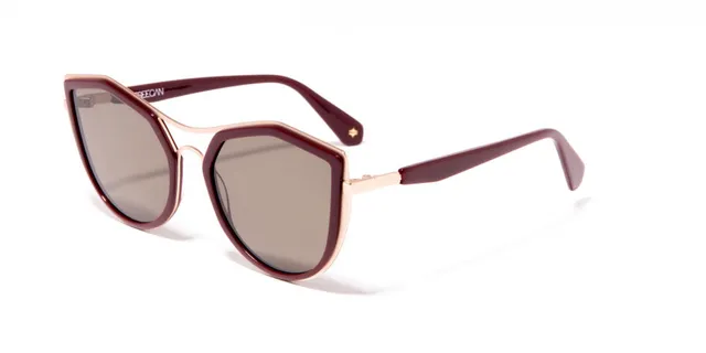 horne-yael-lunettes-de-soleil-rouge-monture-paisse-femme image 1