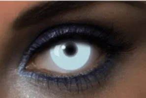 fashion-lentille-uv-white-lentilles-fantaisie-blanc-fluo-paire image 1