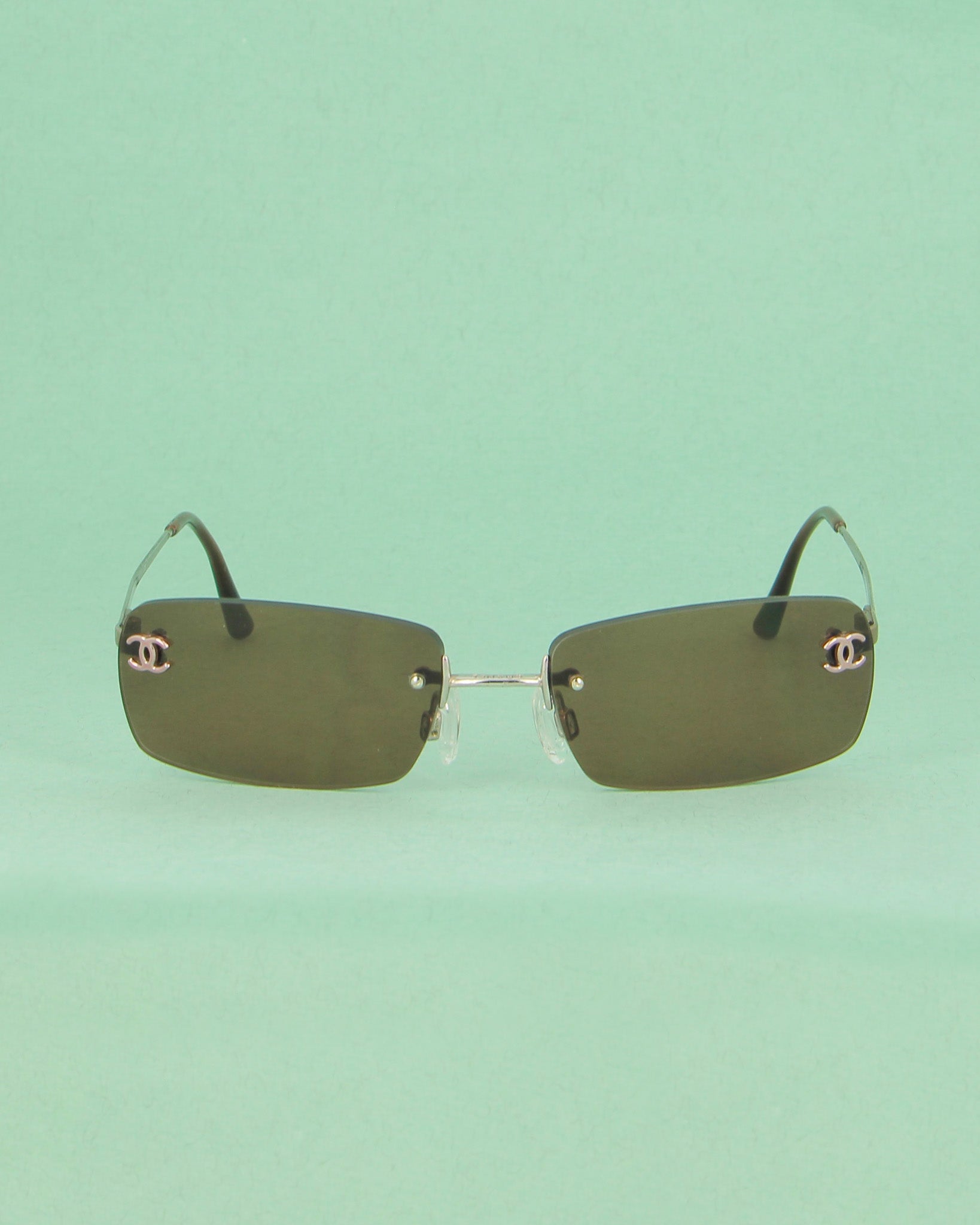 chanel-c-116-2014-lunettes-de-soleil-rectangle-brun-perc image 1