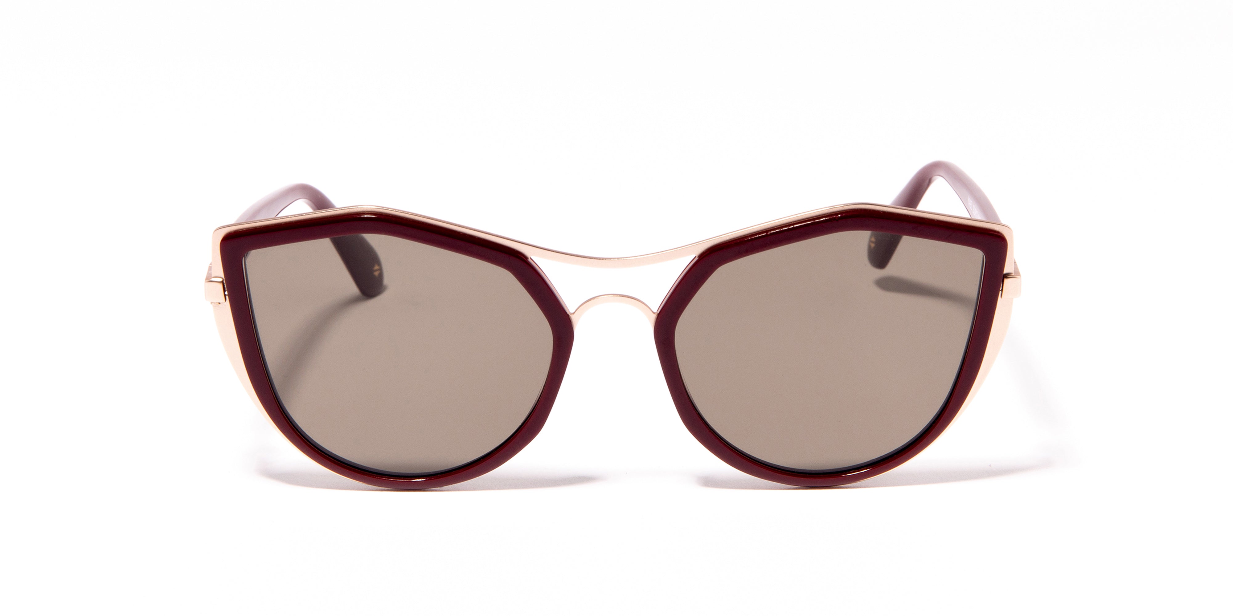 horne-yael-lunettes-de-soleil-rouge-monture-paisse-femme image 2