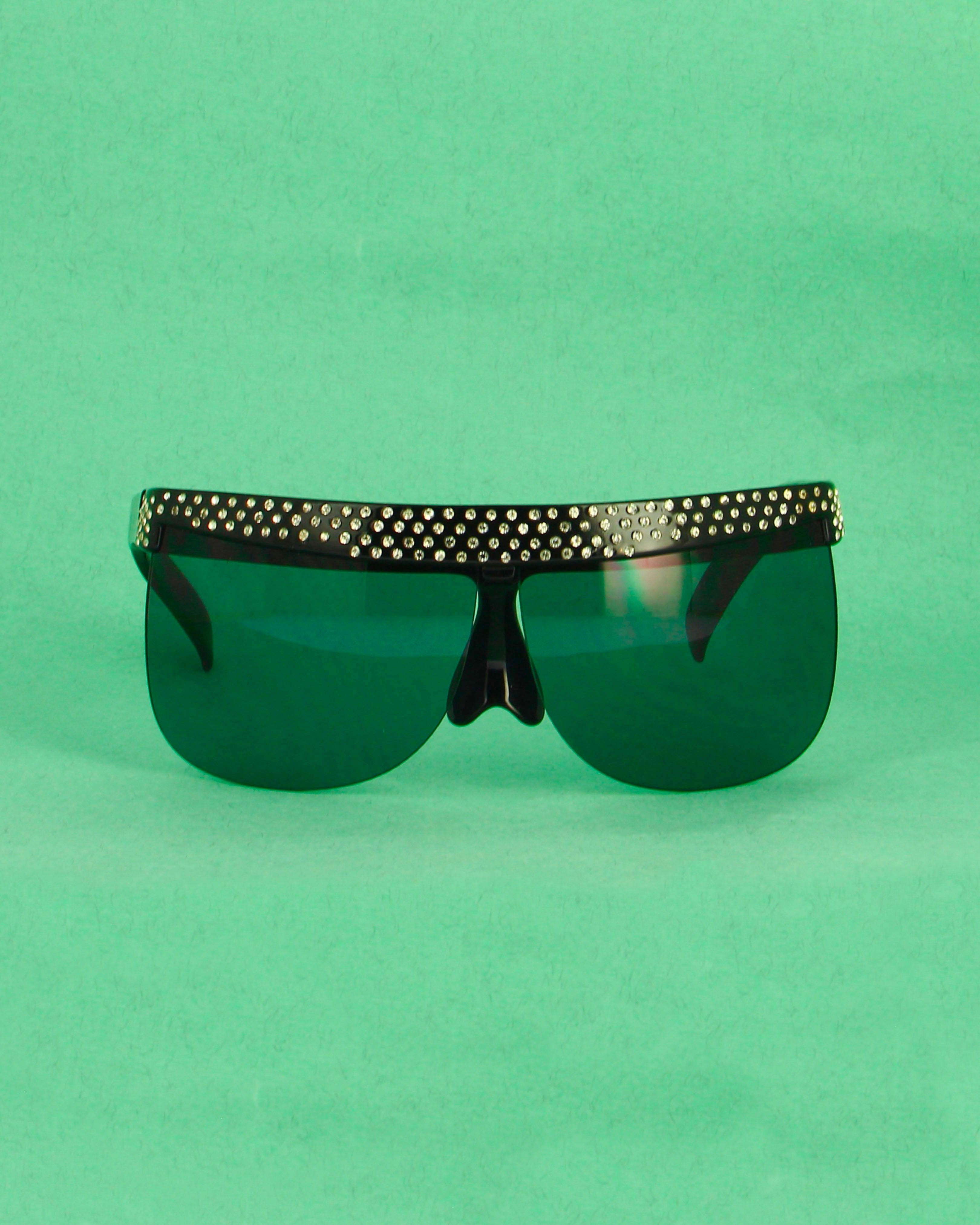 courr-ges-7853-lunettes-de-soleil-masque-bleu-vintage-strass image 1