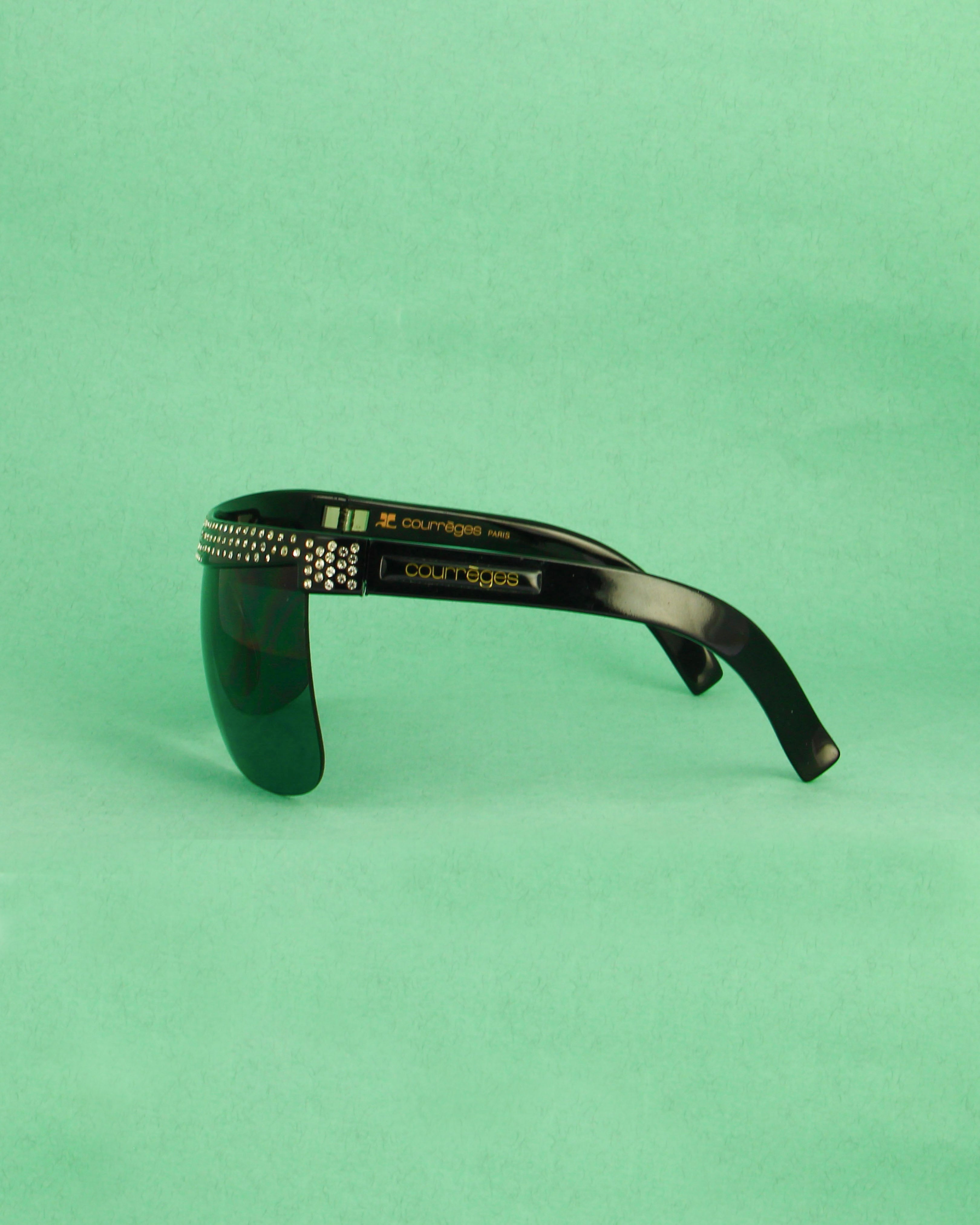 courr-ges-7853-lunettes-de-soleil-masque-bleu-vintage-strass image 4