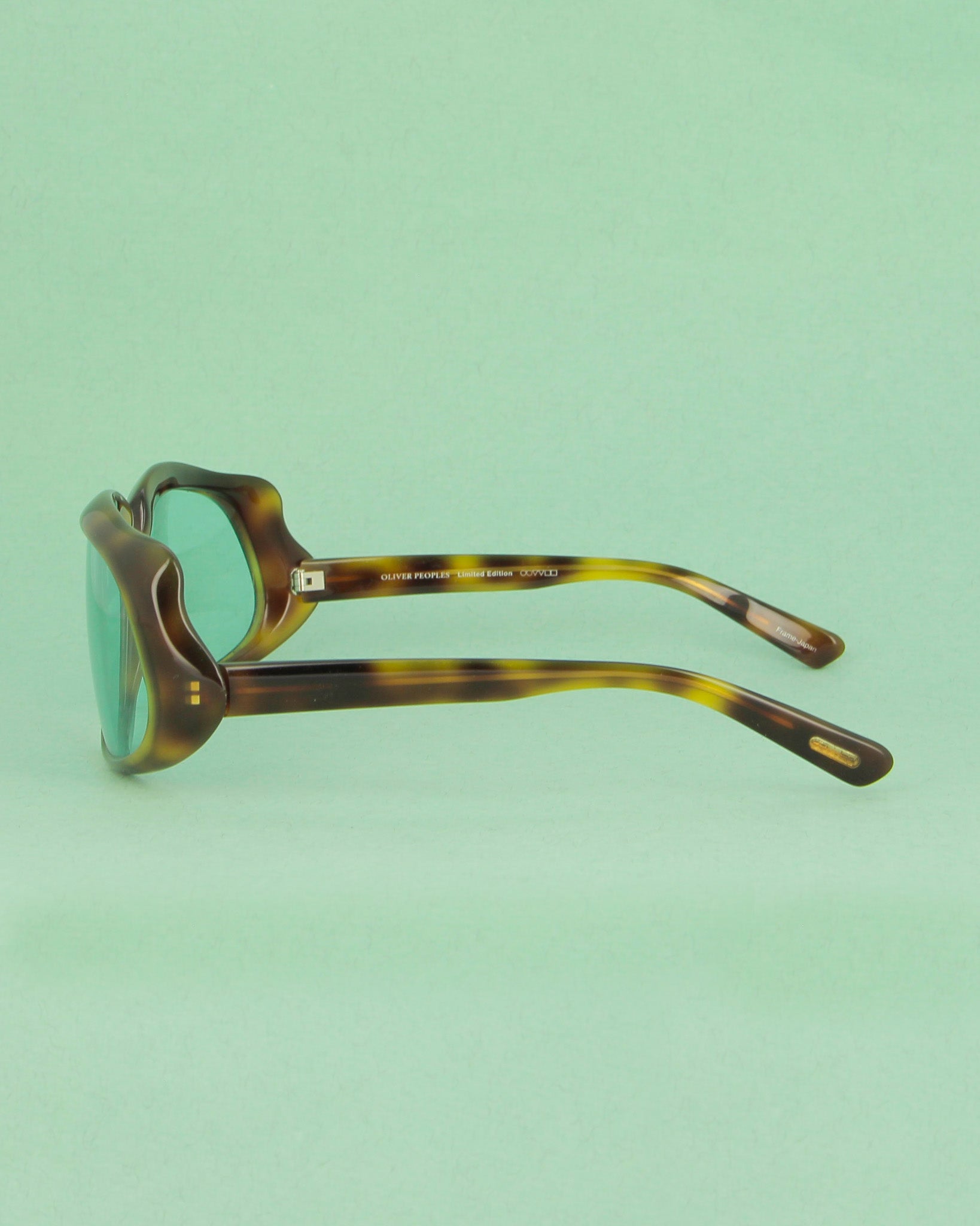 oliver-peoples-6415-lunettes-de-soleil-marron-verres-bleus image 3
