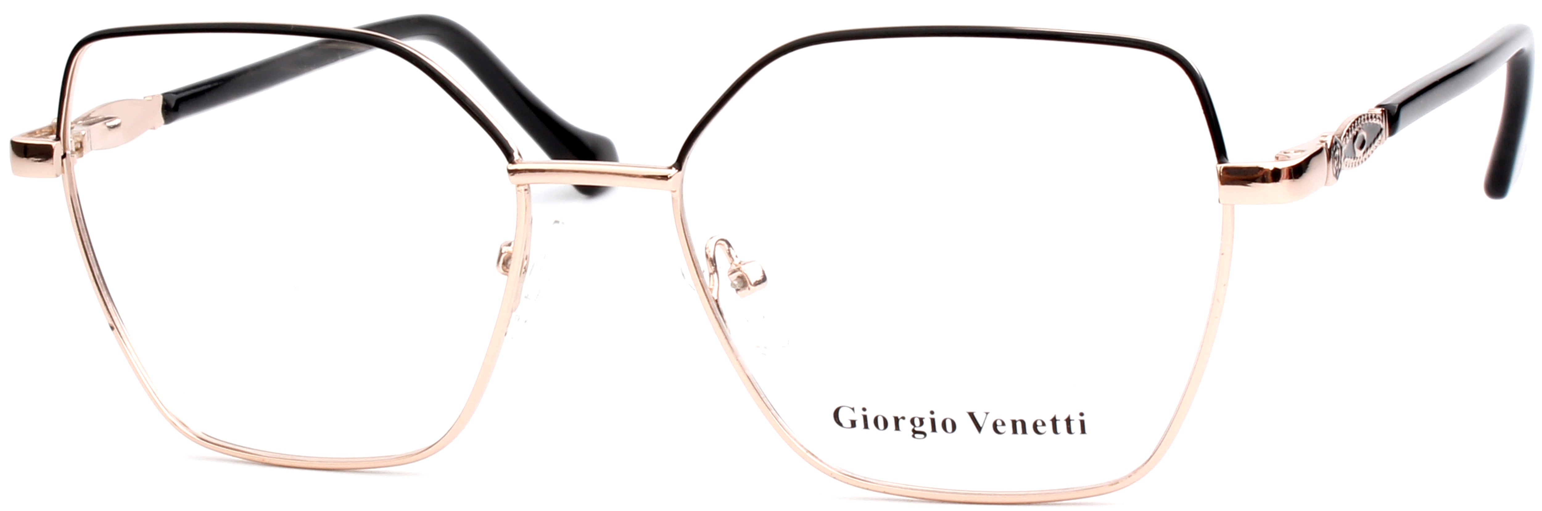 g-venetti-l-na-sc0166-lunettes-optique-femme-noir-m-tal-dor image 1