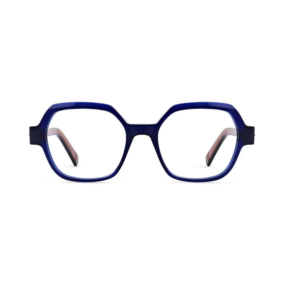morel-agathe-1-lunettes-de-vue-bm02-hexagonale-bleue image 1
