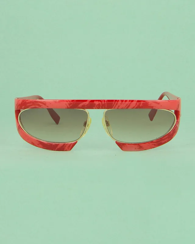 silhouette-m8020-r-lunettes-de-soleil-masque-rouge-dor image 1