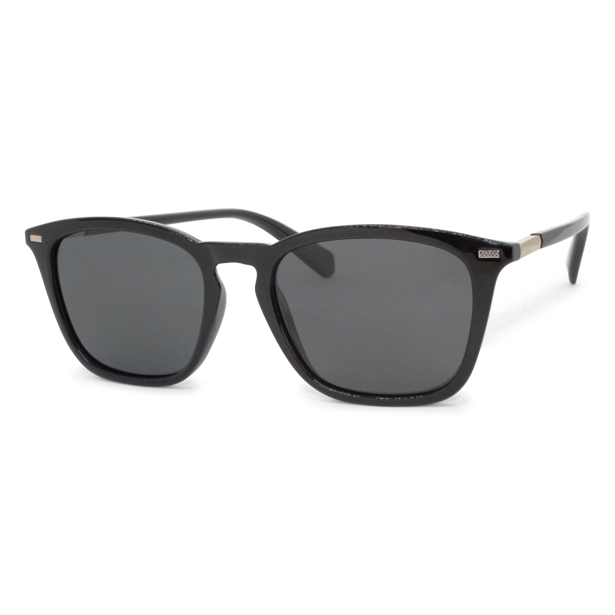 claude-pl476-lunettes-de-soleil-carr-es-noires-monture-fine image 1