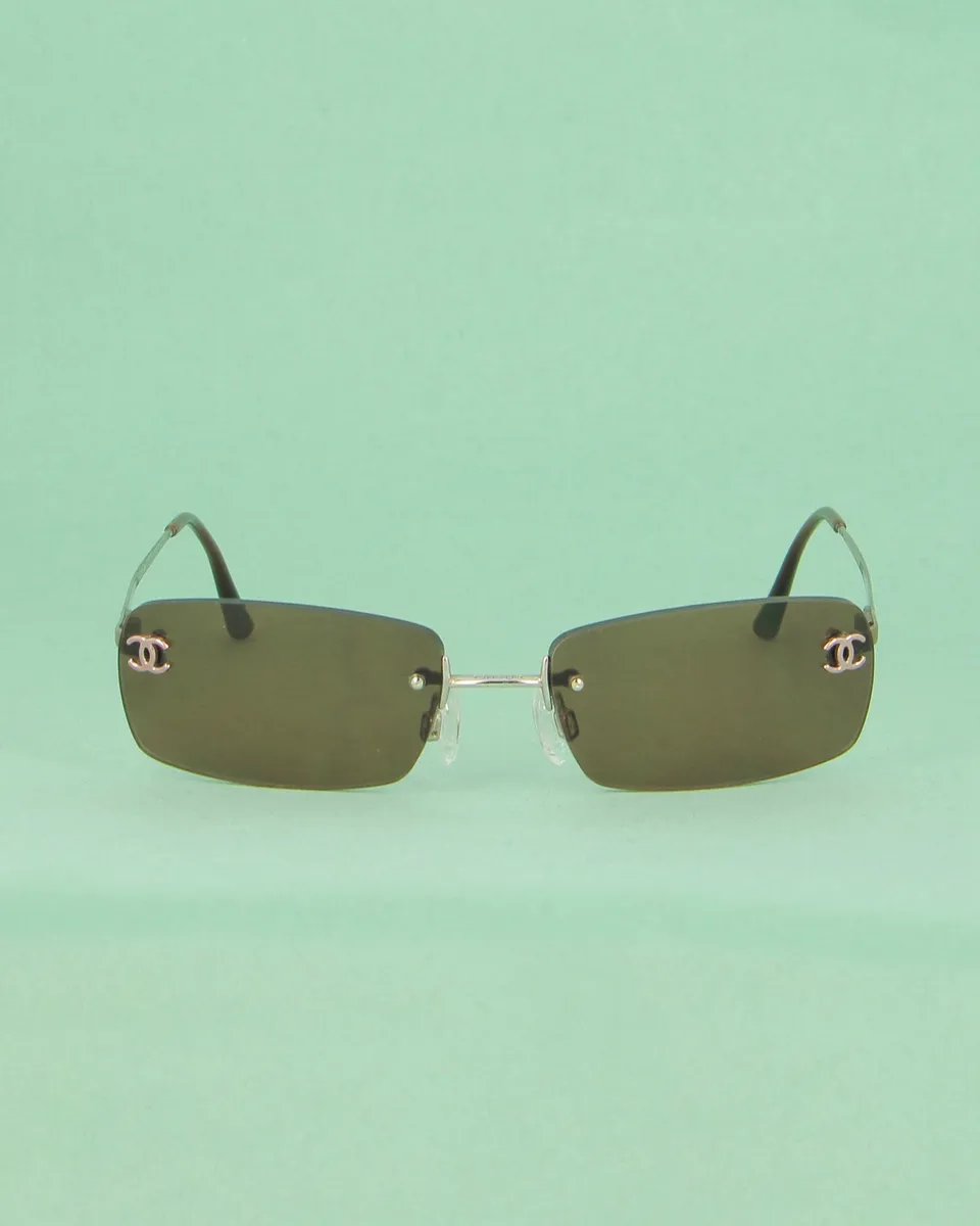 chanel-c-116-2014-lunettes-de-soleil-rectangle-brun-perc image 1