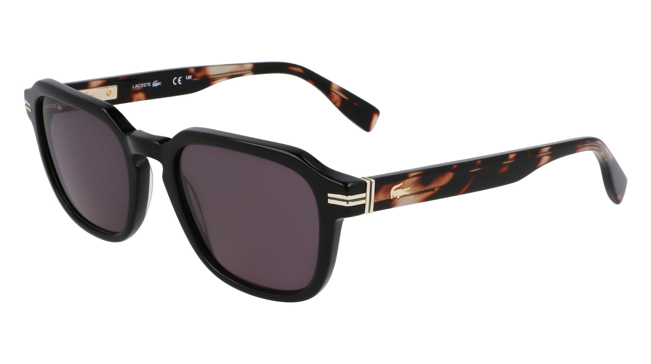 lacoste-l6046s-lunettes-de-soleil-noir-carr-e-ac-tate image 1