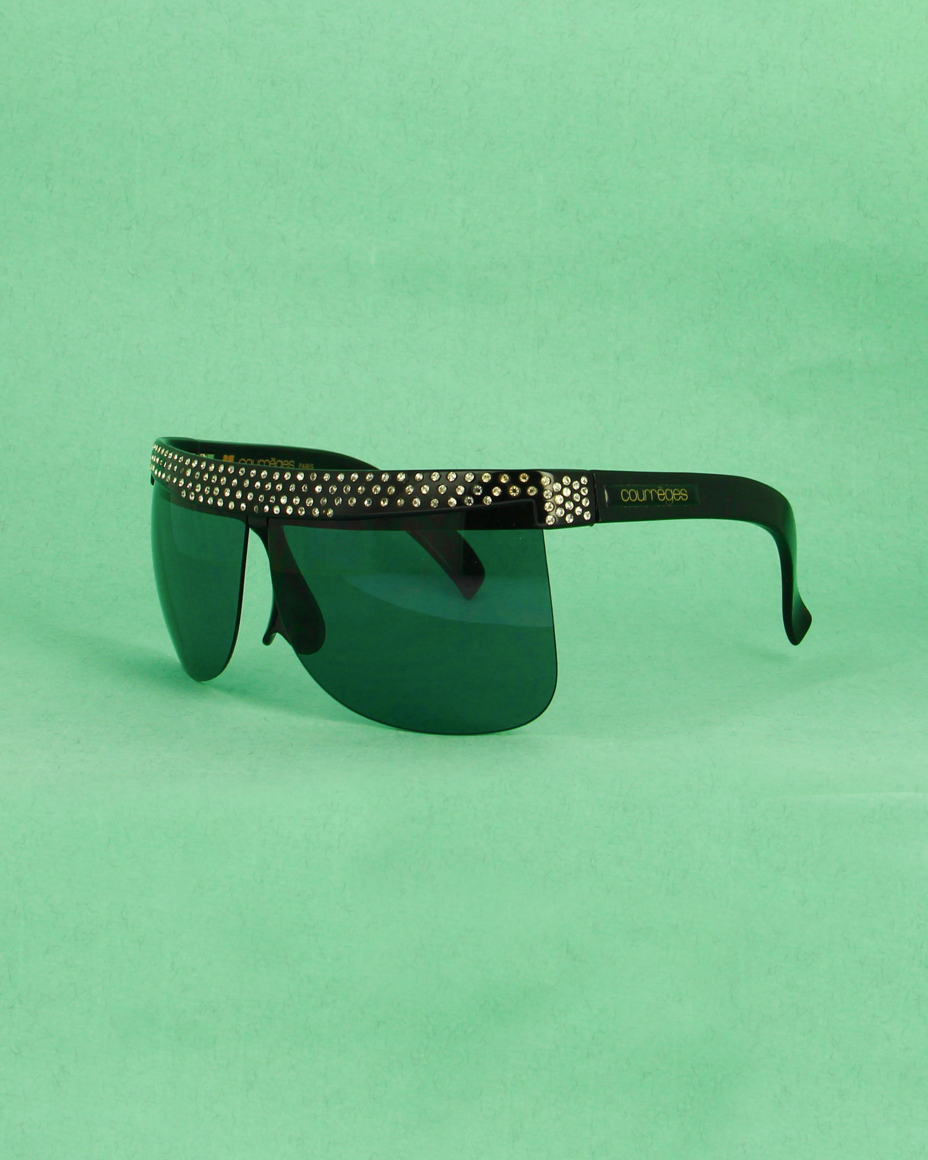 courr-ges-7853-lunettes-de-soleil-masque-bleu-vintage-strass image 2