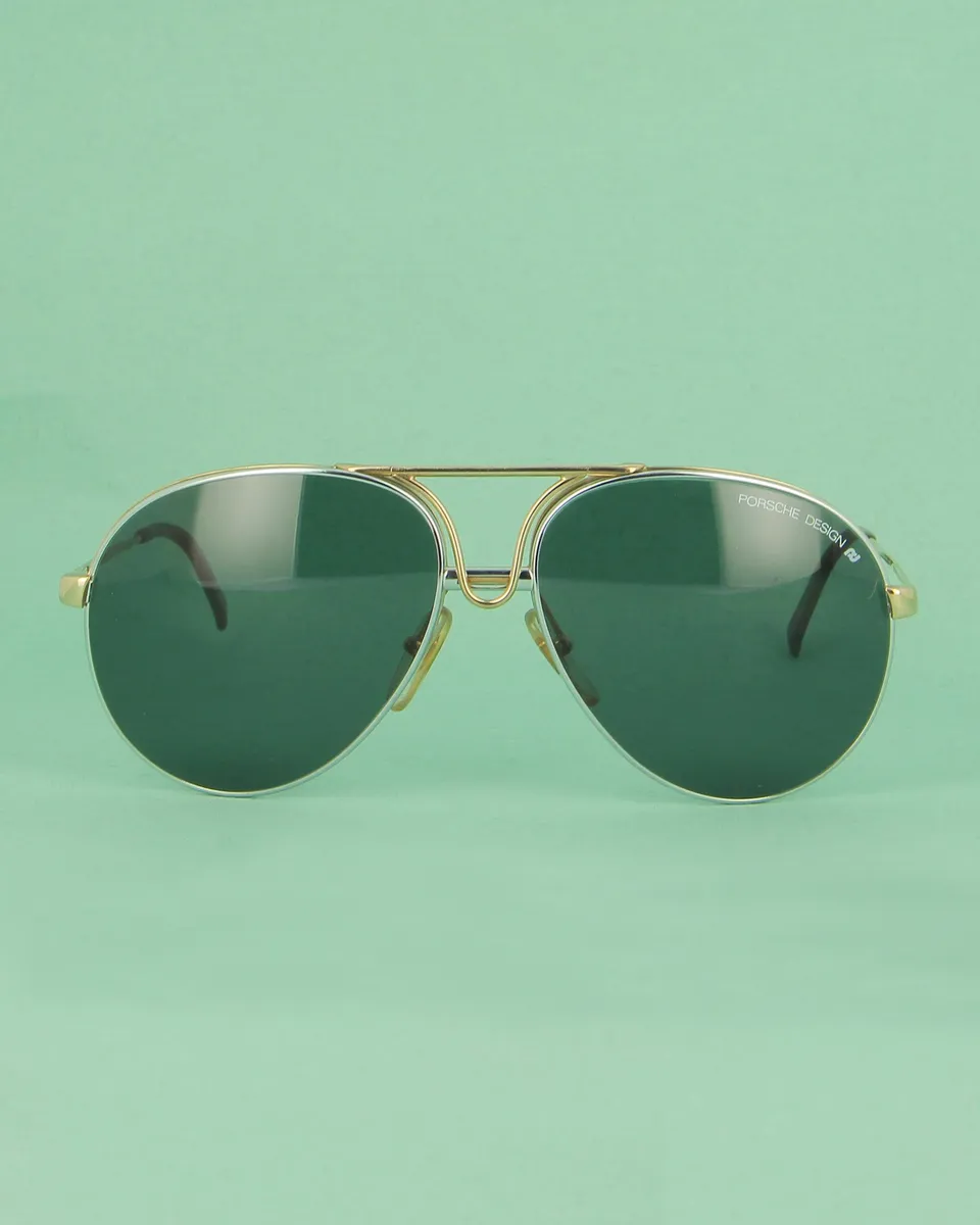 porsche-10-lunettes-de-soleil-aviator-argent-dor image 1