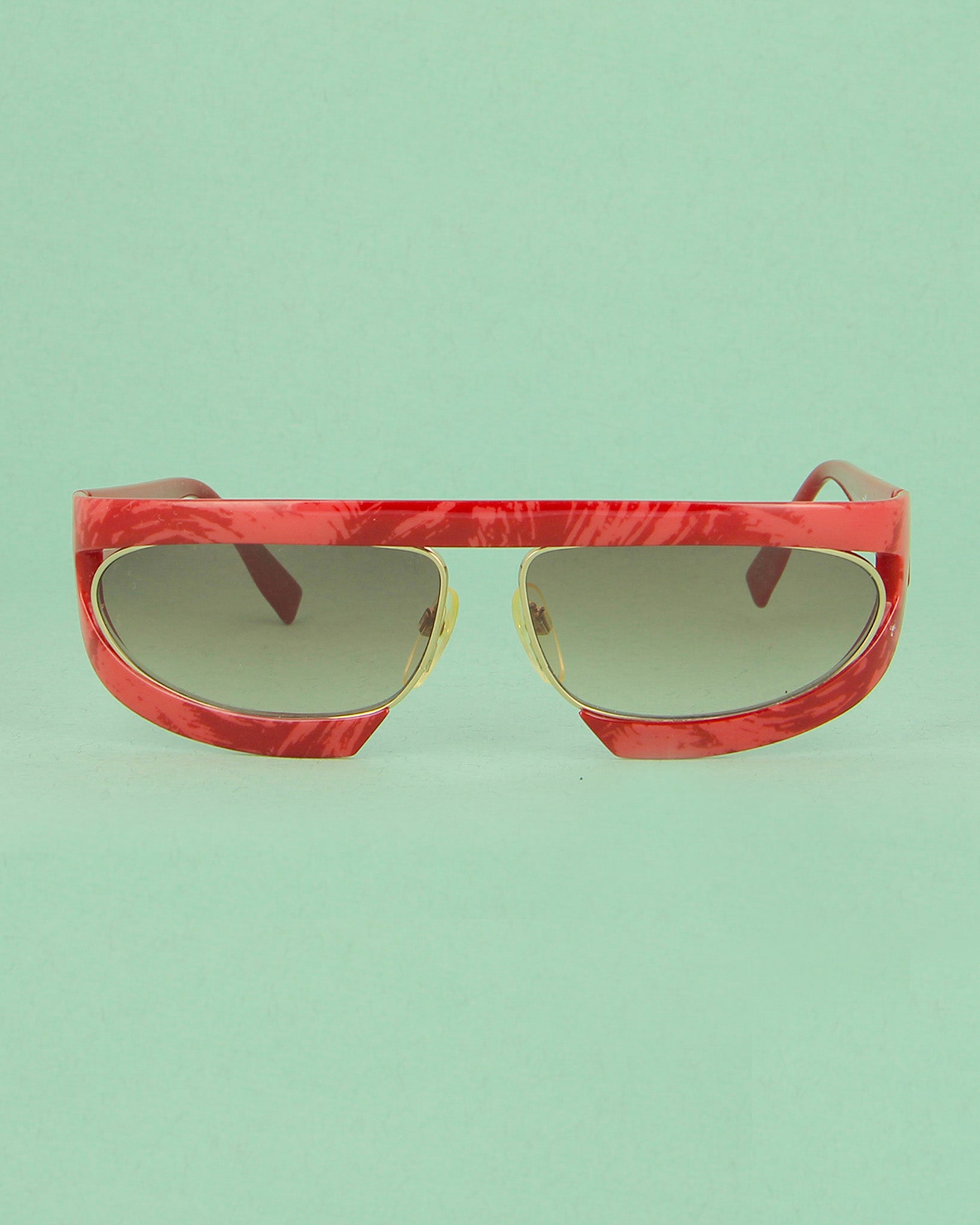 silhouette-m8020-r-lunettes-de-soleil-masque-rouge-dor image 1
