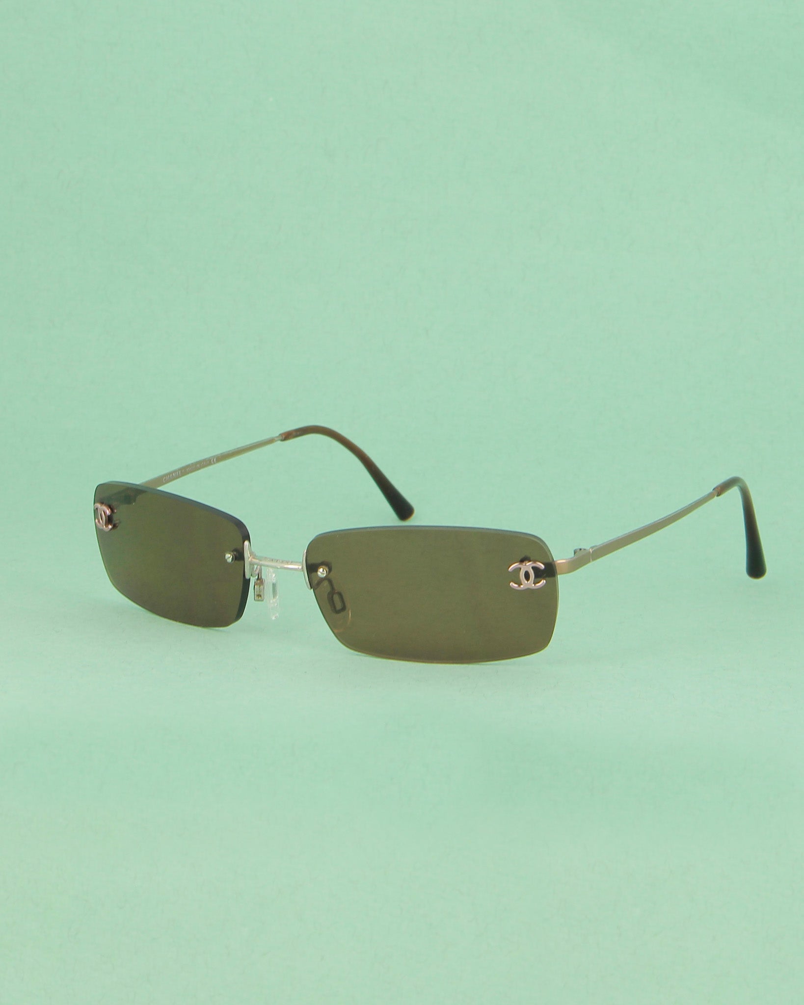 chanel-c-116-2014-lunettes-de-soleil-rectangle-brun-perc image 2