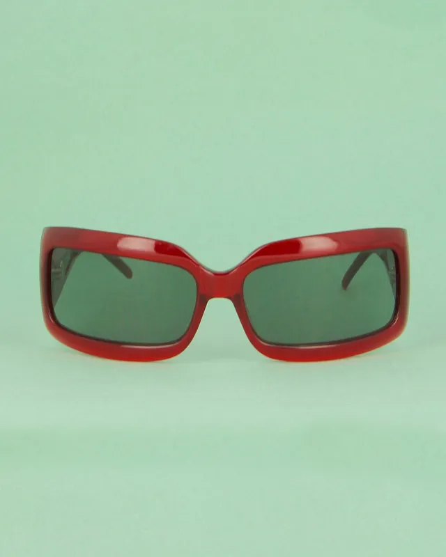 gianfranco-ferr-7281-lunettes-de-soleil-rouge-translucide image 1