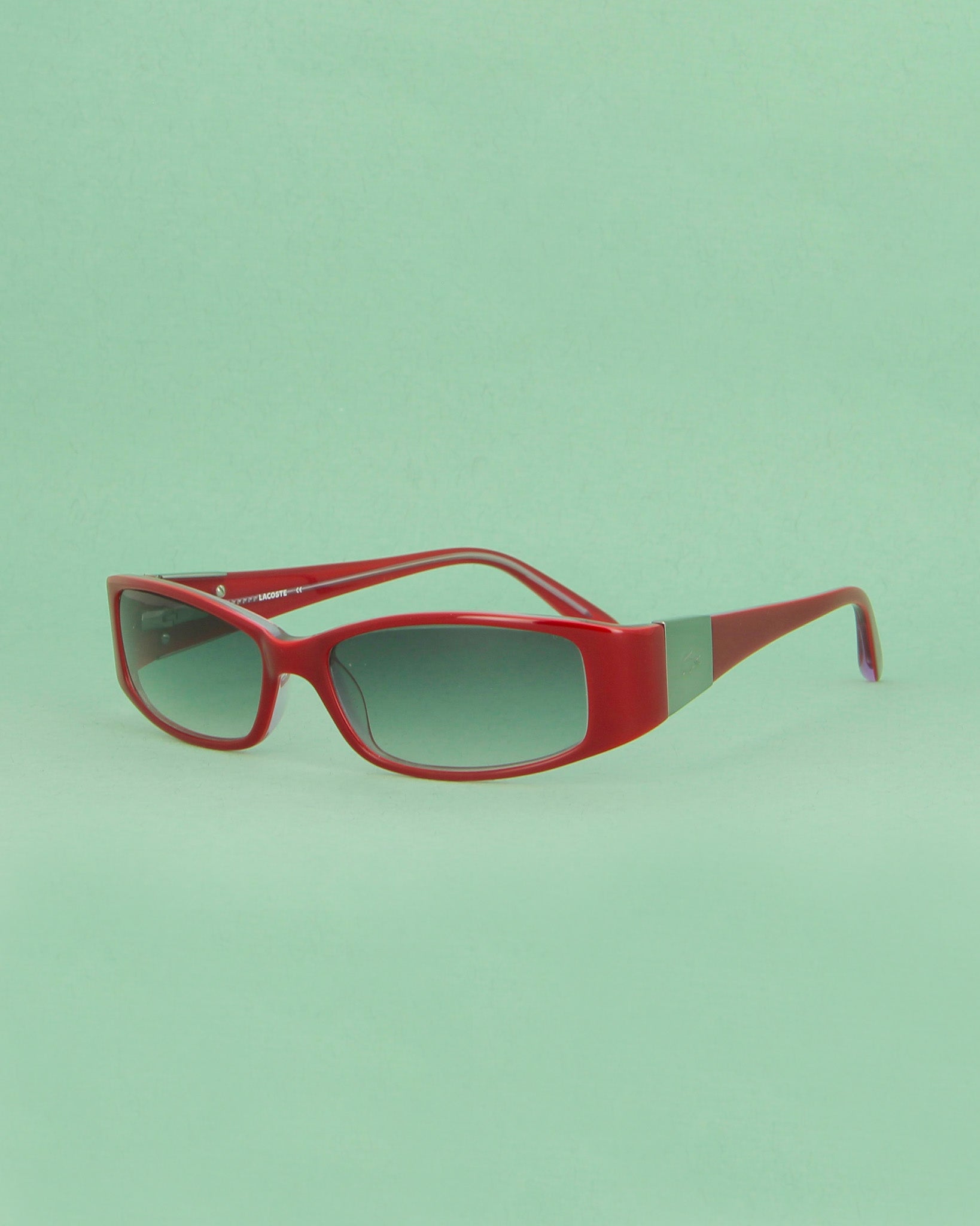 lacoste-8054-lunettes-de-soleil-rouges-rectangulaires image 2