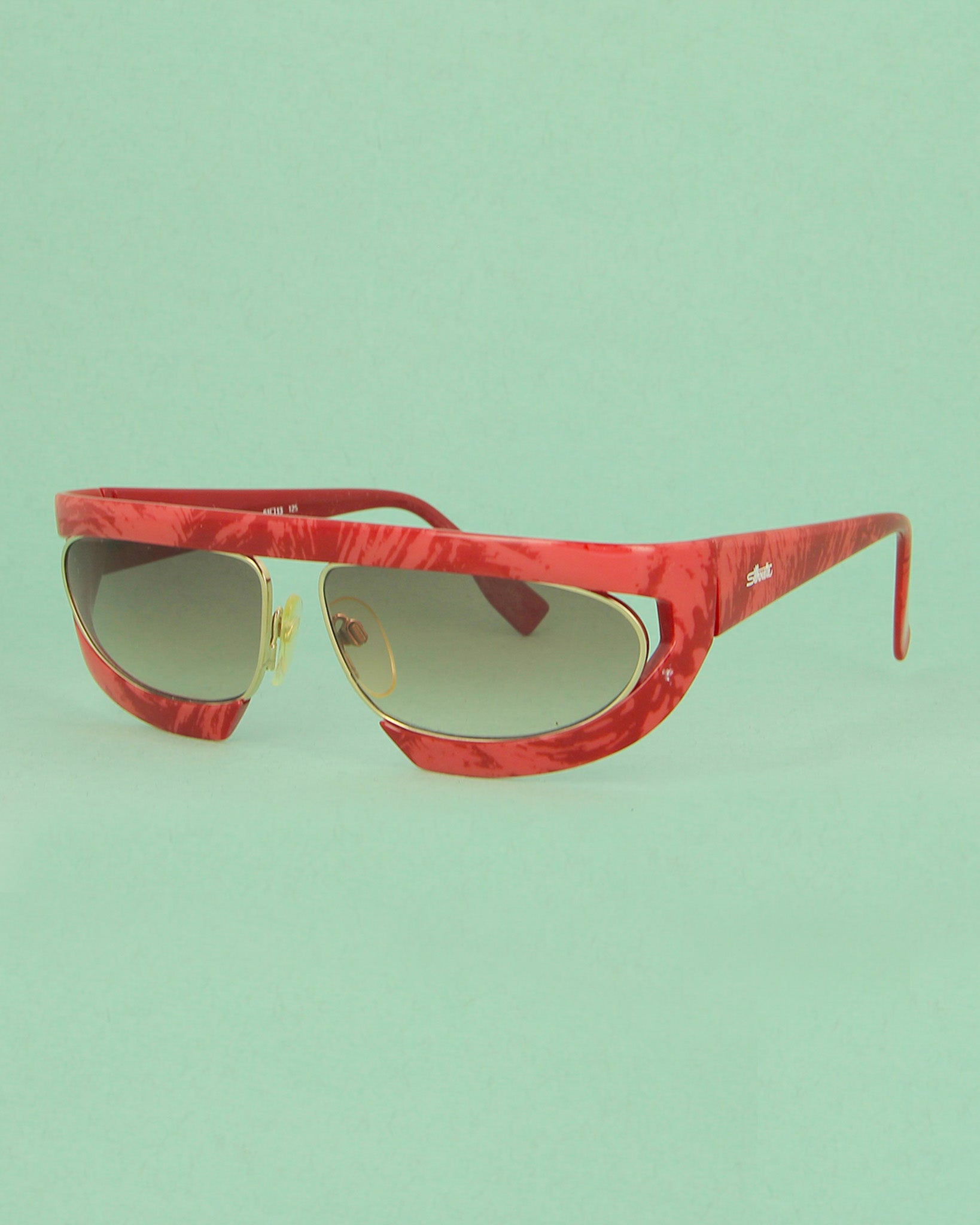 silhouette-m8020-r-lunettes-de-soleil-masque-rouge-dor image 3