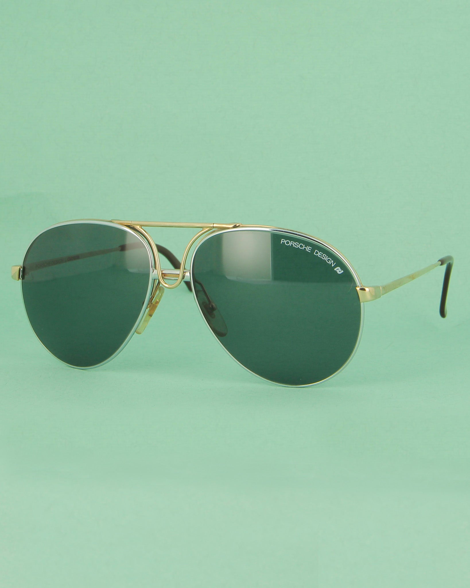 porsche-10-lunettes-de-soleil-aviator-argent-dor image 2
