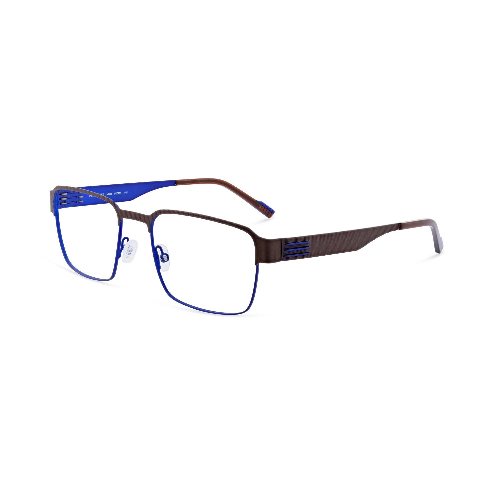 morel-pythagore-2-monture-optique-bm06-bleu-54-homme-inox image 4