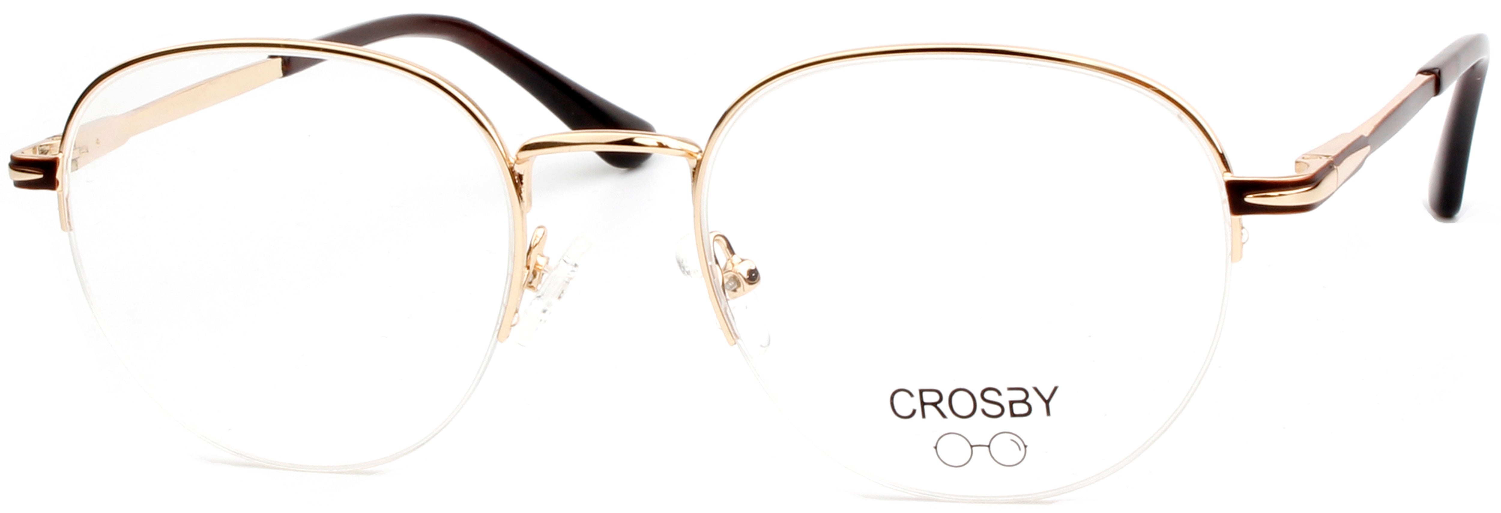 arthur-sc0169-lunettes-de-vue-m-tal-noir-or-marron-ronde image 2