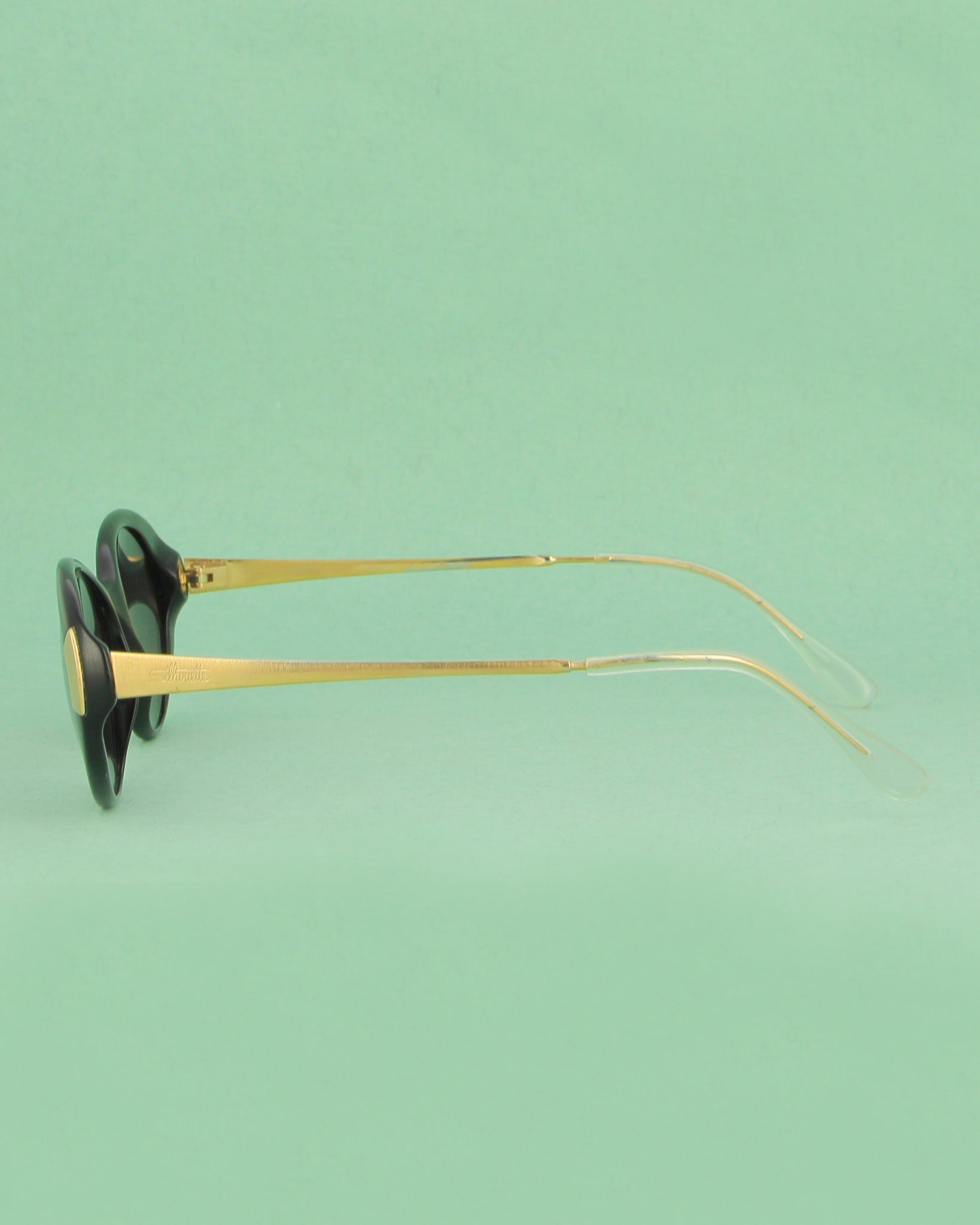 seconde-vue-black-gold-lunettes-de-soleil-ovale-noir-or image 3