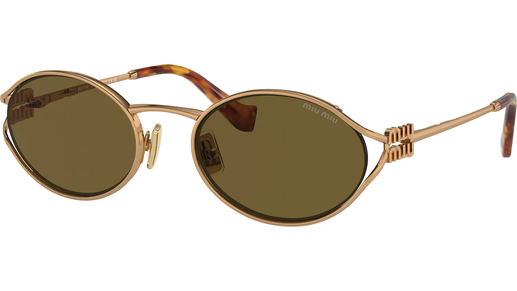 miu-miu-mu-52ys-lunettes-soleil-dor-e-ronde-femme image 2