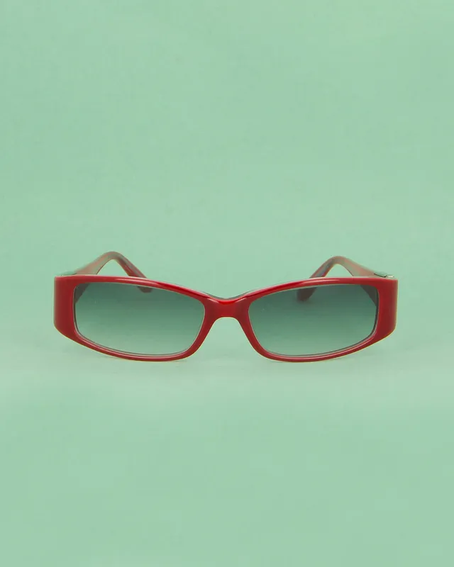 lacoste-8054-lunettes-de-soleil-rouges-rectangulaires image 1