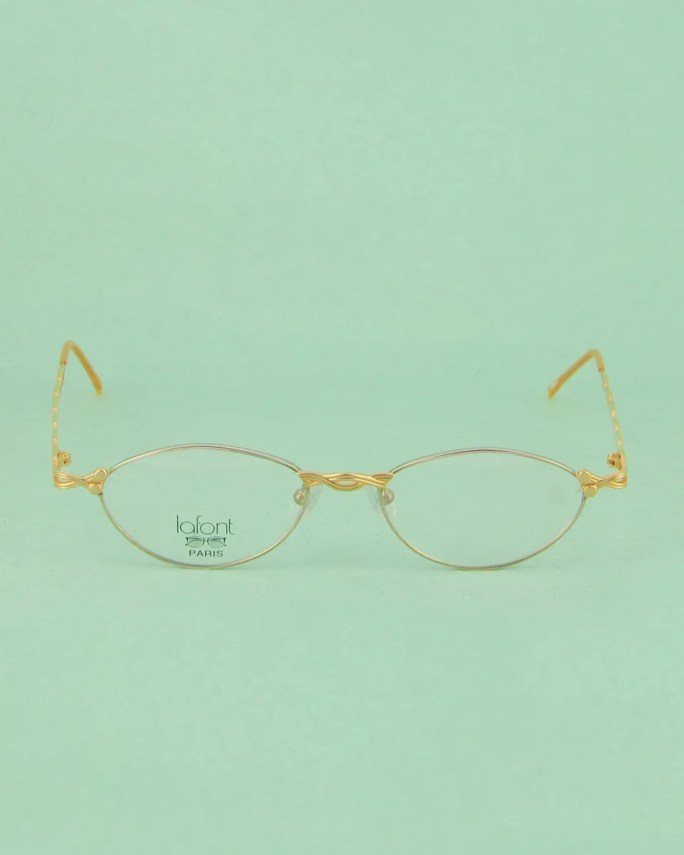 lafont-cy-lunettes-de-vue-ovales-dor-monture-m-tal image 1