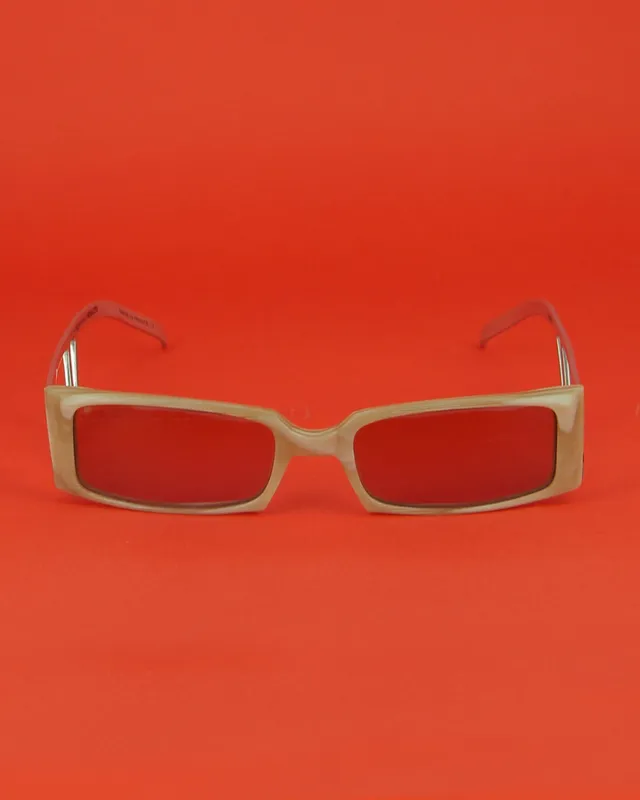 noda-paris-lunettes-de-soleil-beige-ac-tate-vintage image 1