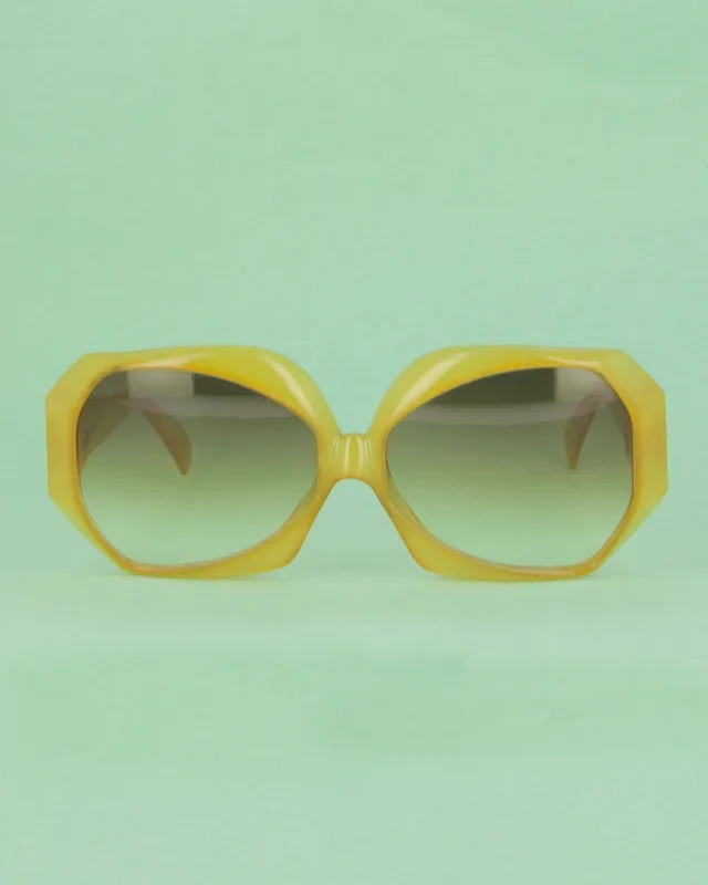 christian-dior-2025-monture-de-vue-oversize-jaune-vintage image 1