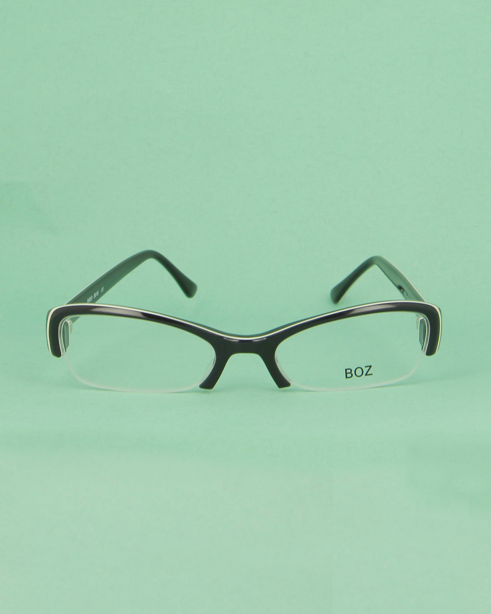 boz-51-lunettes-de-vue-ovale-noir-m-tal-vintage image 1