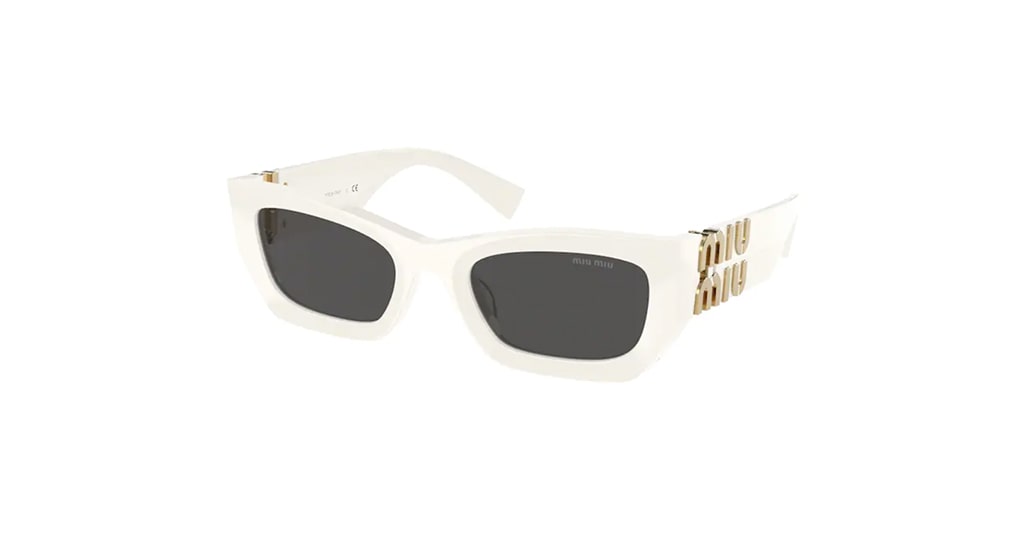miu-miu-mu-09ws-lunettes-de-soleil-blanc-oversize-femme image 3