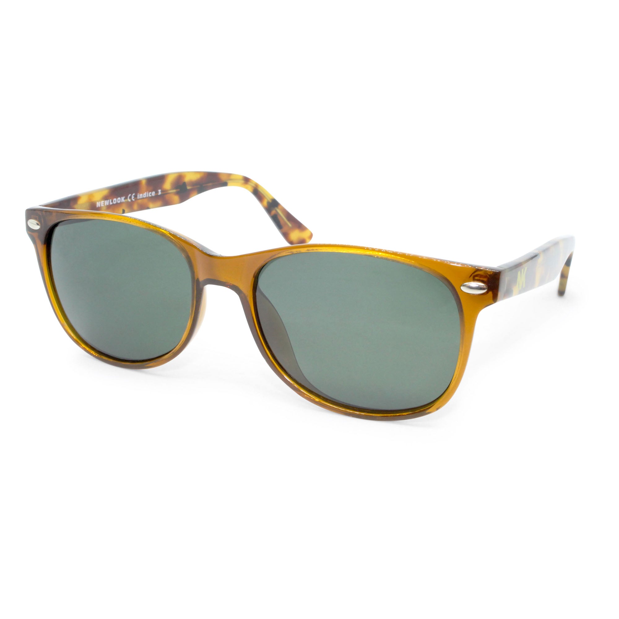 newlook-harley-in0007sn-lunettes-soleil-mixte-marron-carr-e image 1
