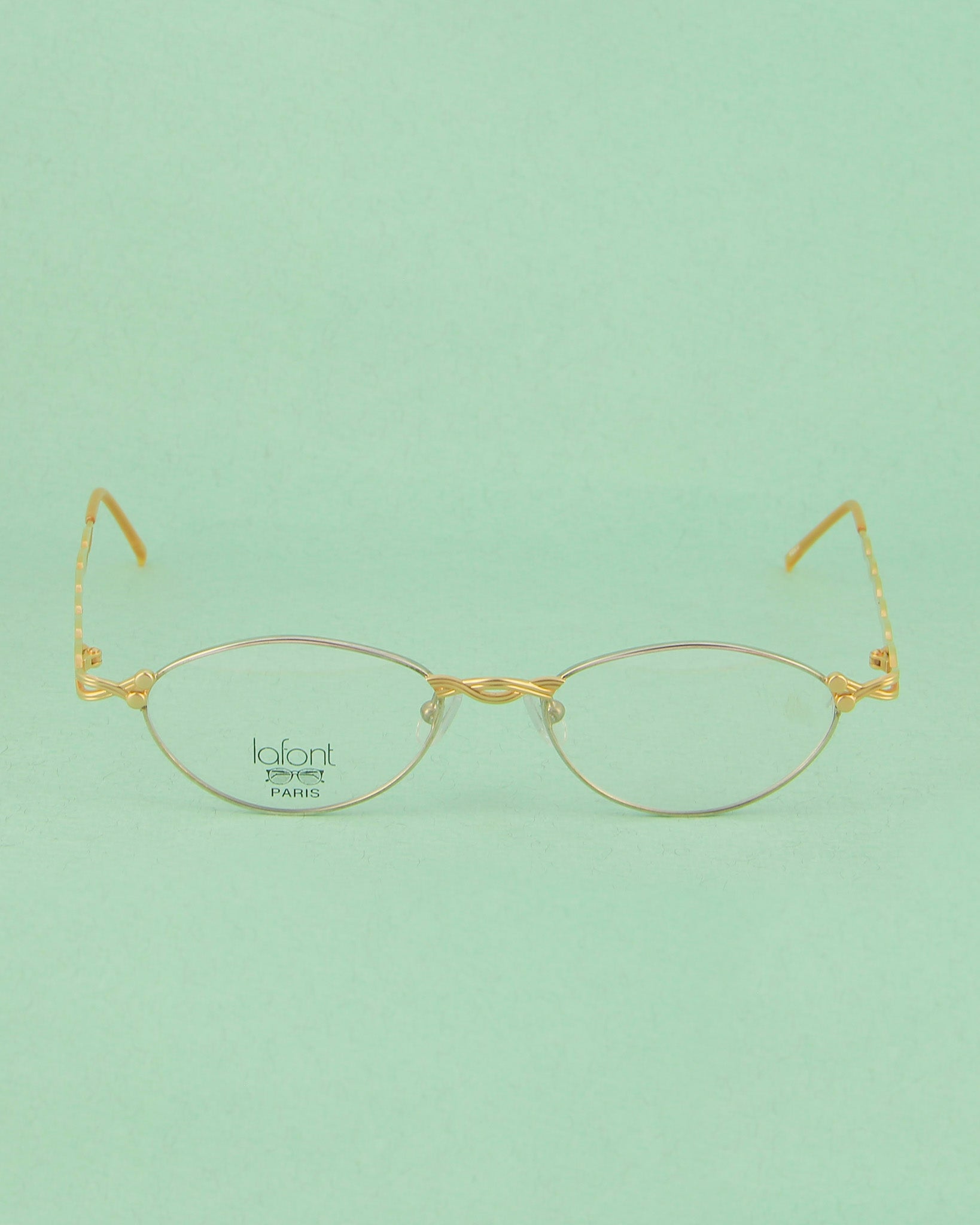 lafont-cy-lunettes-de-vue-ovales-dor-monture-m-tal image 1