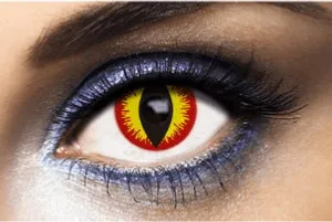 fashion-lentille-devil-lentilles-fantaisie-rouge-d-mon image 1