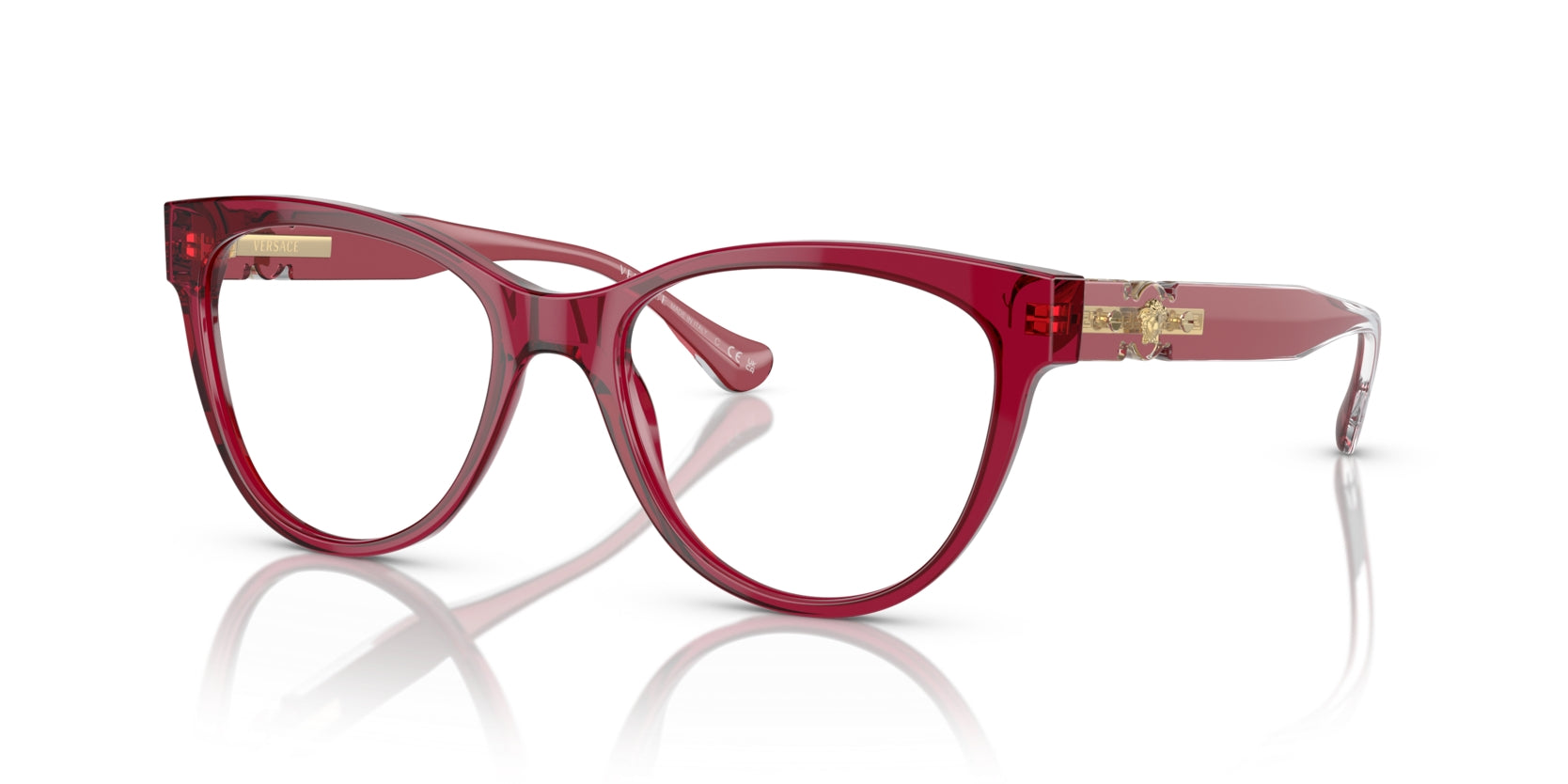versace-ve3304-lunettes-de-vue-femme-rouge-papillon-ac-tate image 3
