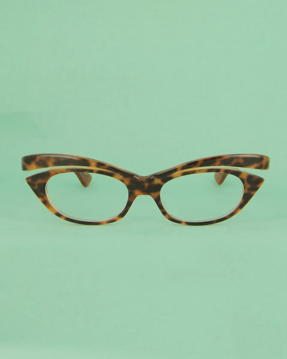 patrick-kelly-python-lunettes-de-vue-caille-cat-eye-neuf image 1