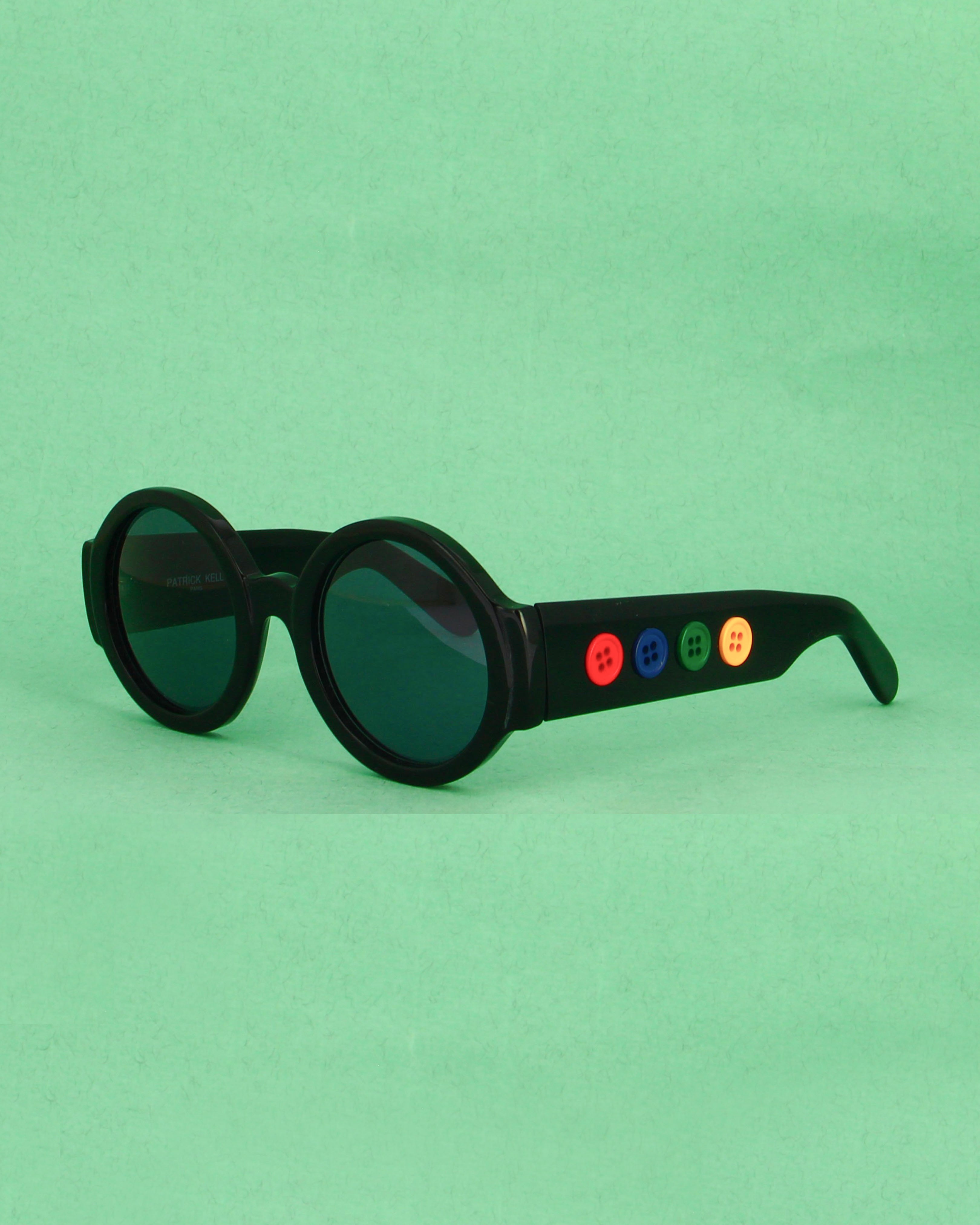 patrick-kelly-pop-corn-lunettes-de-soleil-noires image 2