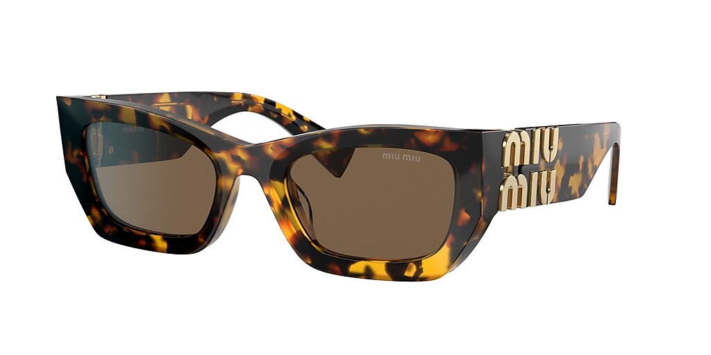 miu-miu-mu-09ws-lunettes-de-soleil-blanc-oversize-femme image 1