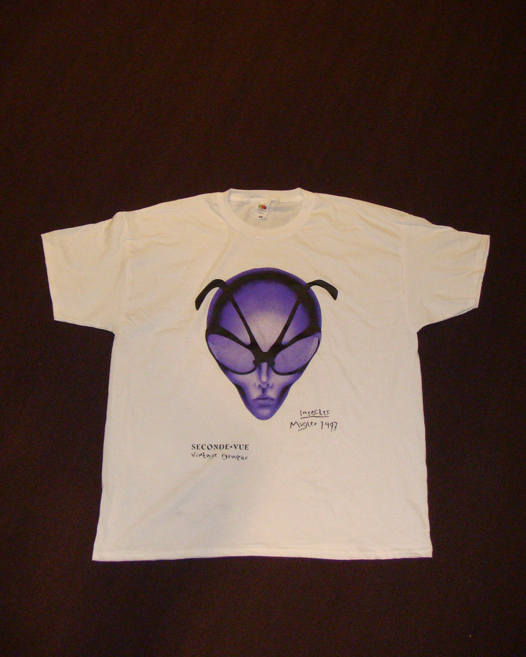 seconde-vue-t-shirt-blanc-mugler-1997-tailles-s-xl image 2