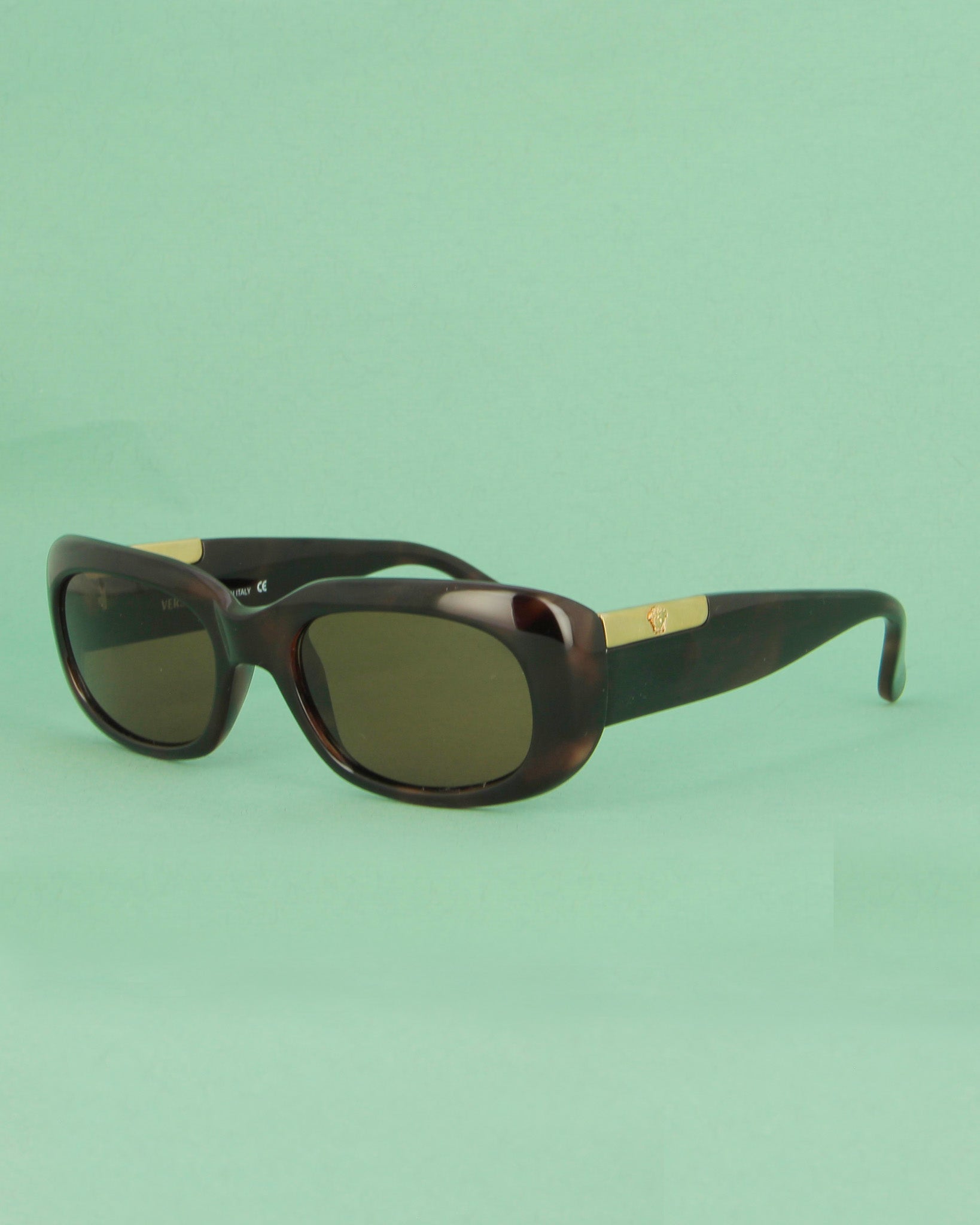 versace-634-lunettes-de-soleil-marron-rectangulaire image 2