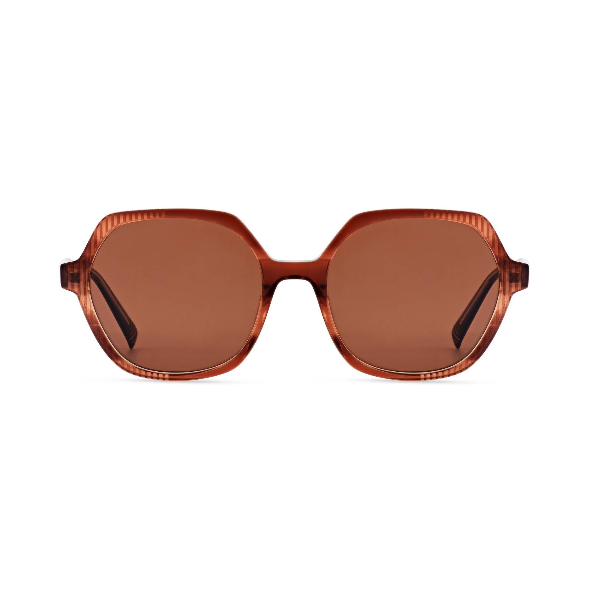 morel-bora-bora-3-sun-lunettes-de-soleil-marron-carr-e-femme image 1